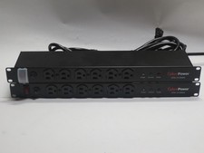 Lot of 2 CyberPower CPS-1215RMS 12-Outlet Rackmount PDU Power Strip