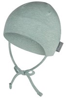 Baby Beanie MüTze Sterntaler Melange Ohrenklappen Bindeband Bio Gr. 0-6 Monate