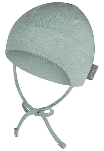 Baby Beanie MüTze Sterntaler Melange Ohrenklappen Bindeband Bio Gr. 0-6 Monate-image
