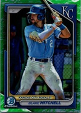 2024 Bowman Chrome Blake Mitchell #BCP-117 Green