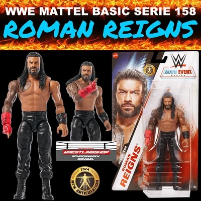 WWE MATTEL BASIC MAIN EVENT SERIE 158 ROMAN REIGNS WRESTLING ACTION FIGUR ELITE