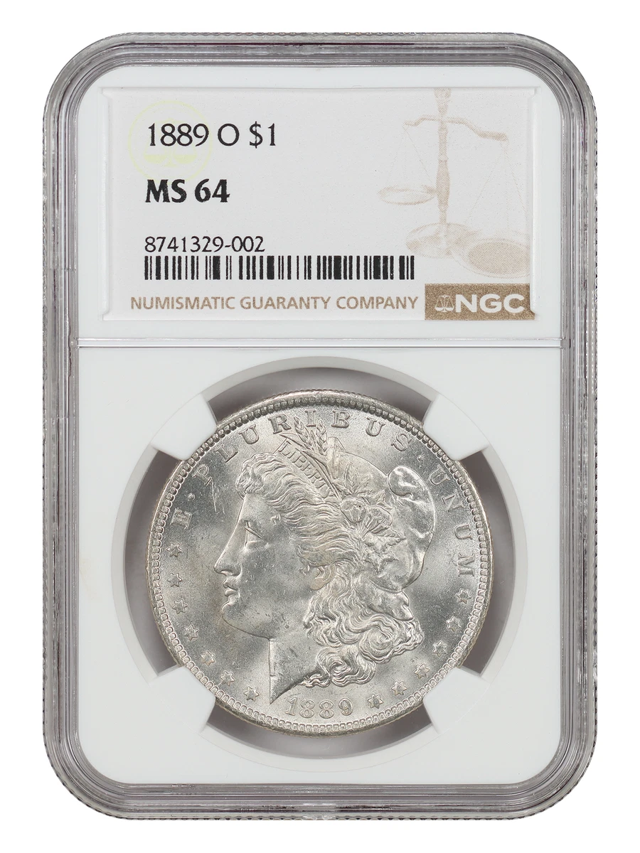 New Orleans Grade MS 64 1889 Year Morgan US Dollars (1878-1921