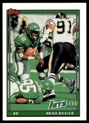1991 Topps Brad Baxter New York Jets #474