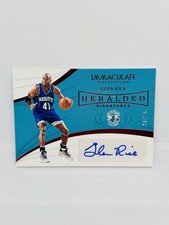 2018-19 Immaculate GLEN RICE Heralded Signatures Red Auto /25 Hornets #HS-GRC
