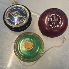 Set A Three Vintage Duncan Yo-Yo  s Professional, Imperial  Royal.  T 15 