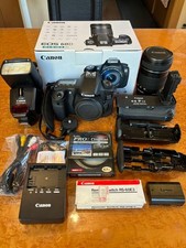 Canon EOS 60D Full Set w/ 430EX II Flash BG-E9 Grip LCD Protector Excellent