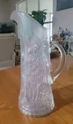 NORTHWOOD ORIENTAL POPPY CARNIVAL GLASS TANKARD - WHITE -