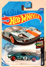 Hot Wheels Ford Gt40 Super Treasure Hunt On Mint Card With Protector