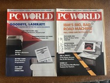 Vintage 1989 PC World Magazines