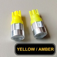 10PC T10 WEDGE 6-SMD 5730 LED LIGHT BULBS W5W 2825 158 192 168 194 YELLOW/ABMER