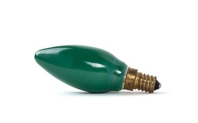 Sonnenhell hellum Glühbirne Glühlampe Lampe Birne Kerze E14 230V 25W grün