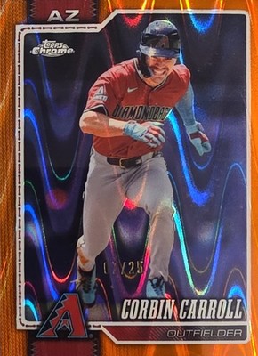 2026 Topps Chrome #83 Corbin Carroll Orange Wave Refractor