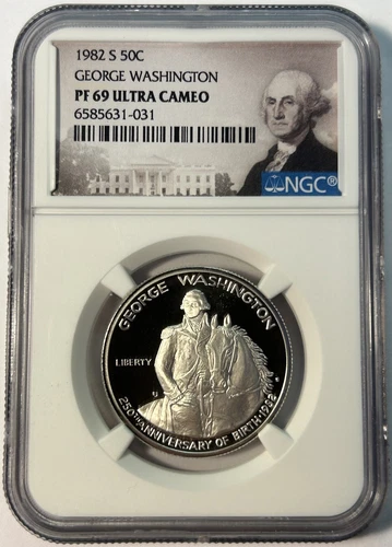 1982-S George Washington Commemorative Half Dollar Proof PF69 UC NGC