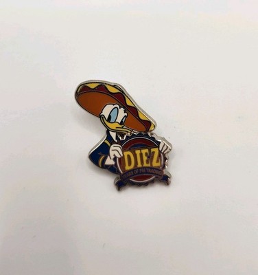 Disney 10th Pin Trading Anniversary Donald Duck Diez Pin