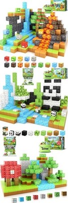 198PCS Magnetic Blocks-Build Mine Magnet World Edition, Magnetic Toys STEM Se...