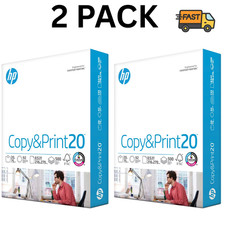 HP Copy Print Paper 20lb 8.5 x 11 2 Ream Pack Office Printing Paper Bulk