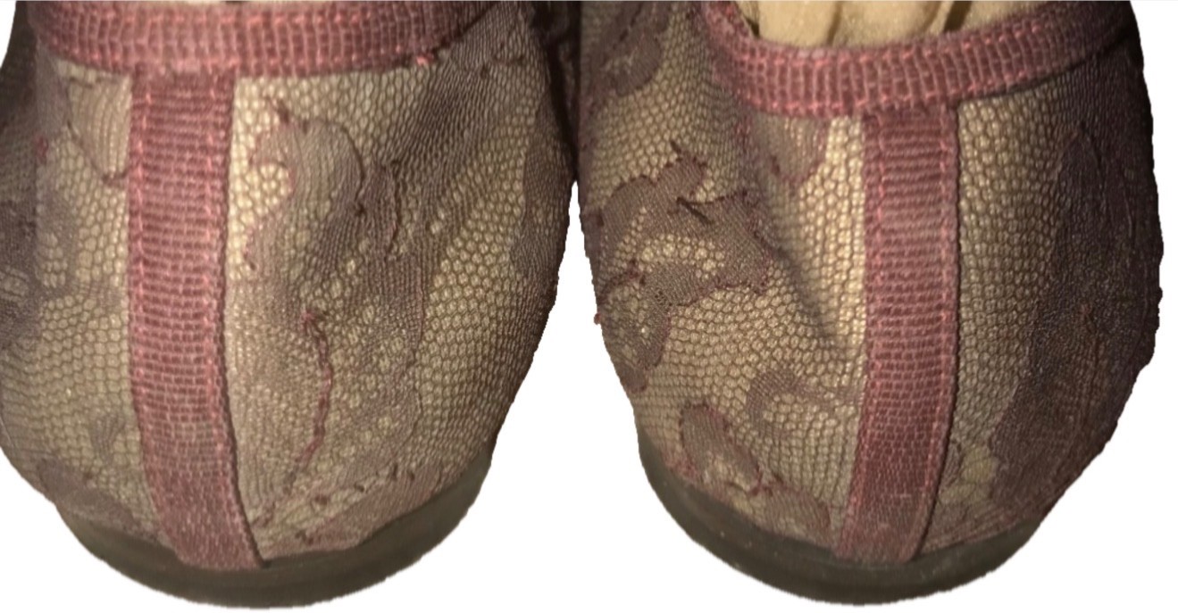 Valentino Garavani  Lace Pattern Ballet Flats - Burgundy Flats, Shoes  SZ 39 thumbnail 12