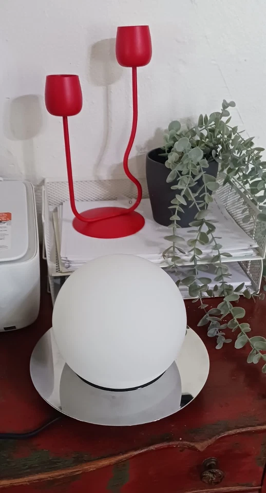 Ikea SIMRISHAMN Table/wall lamp, chrome plated/opal glass, 6 " 404.378.01 - NEW - Image 4 of 4