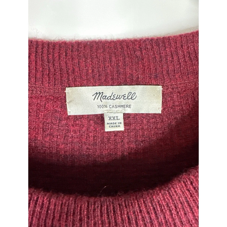 Suéter Clásico Madewell 100% Cachemira Manga Dolman Cuello Redondo Wimens XXL Foto 2 de 4