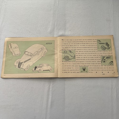 1937 Ford Car Sales Brochure Catalog Vintage CANADIAN V8 Deluxe Convertible + - Picture 3 of 23