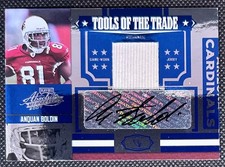 2007 Playoff Absolute Anquan Boldin Auto #5 Tools of the Trade Autograph Patch