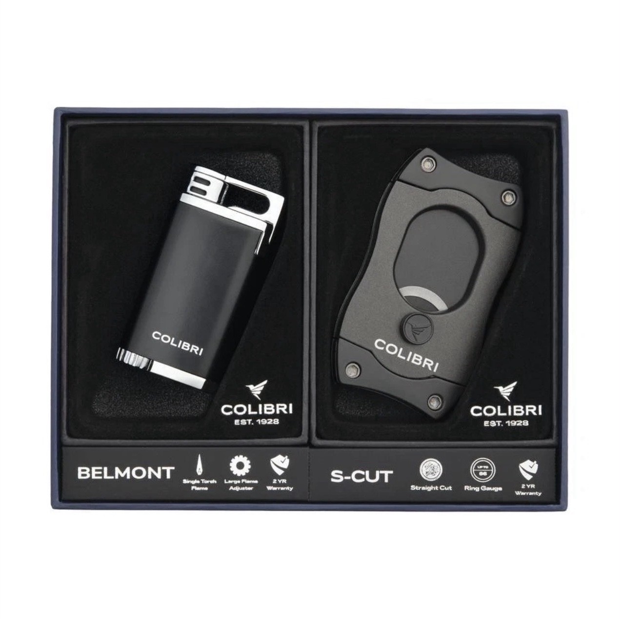 & S-cut Cigar Cutter Set Black