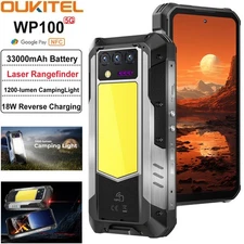 Oukitel WP100 5G Rugged Cell Phone Android Mobile Outdoor Rangefinder 33000mAh