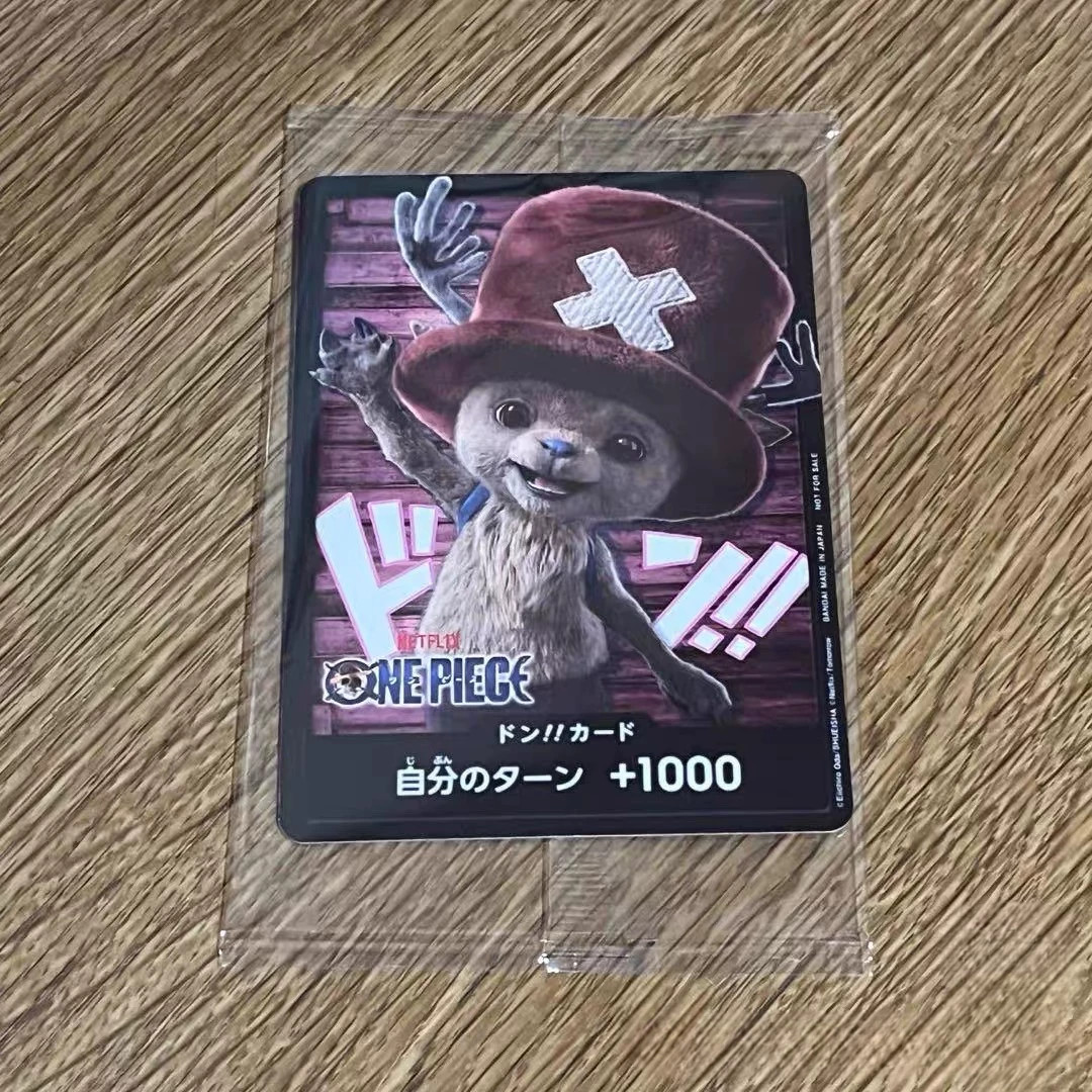 Japan VER One Piece Card Game Tony Tony Chopper DON!! Card Netflix Promo CARD