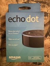Amazon Echo Dot 2nd Generation Wireless Black Speaker, Alexa, 2016, New Open Box