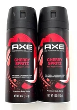 2x Axe Men's Fine Fragrance Collection 72-HR Deodorant Body Spray Cherry Spritz