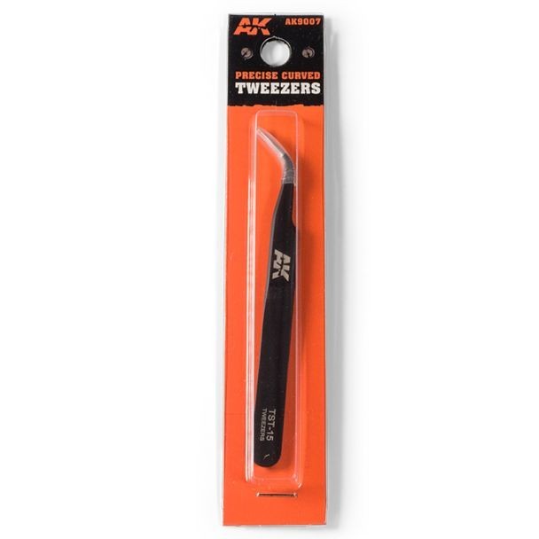 Precise Curved Tweezers - Hobby Tools & Accessories - AK Interactive - Brand New