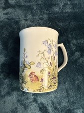 Vintage Dutchess Fine Bone China mug Florals Bluebells and field mouse England