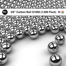 (1,000 Pack) 3/8" Inch Carbon Bearing Ball - BC Precision