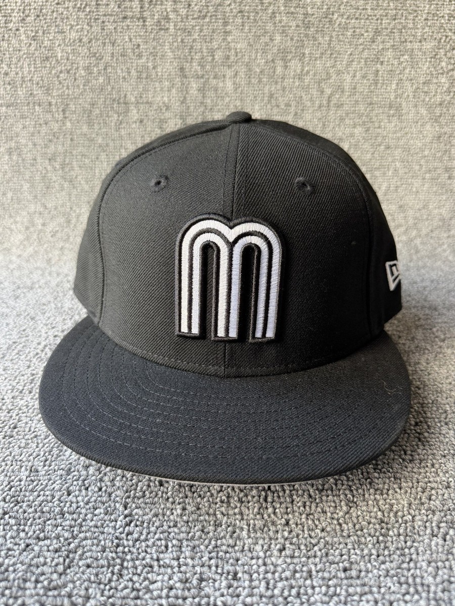 New Era Mexico 59FIFTY Fitted Black 7 1 4 Flat Brim Hat