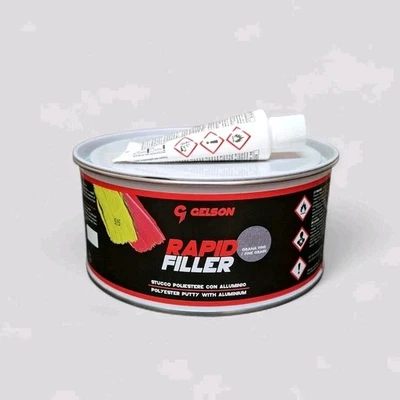 GELSON 10240 RAPID FILLER STUCCO A SPATOLA CON ALLUMINO A GRANA FINE DA 1,5KG