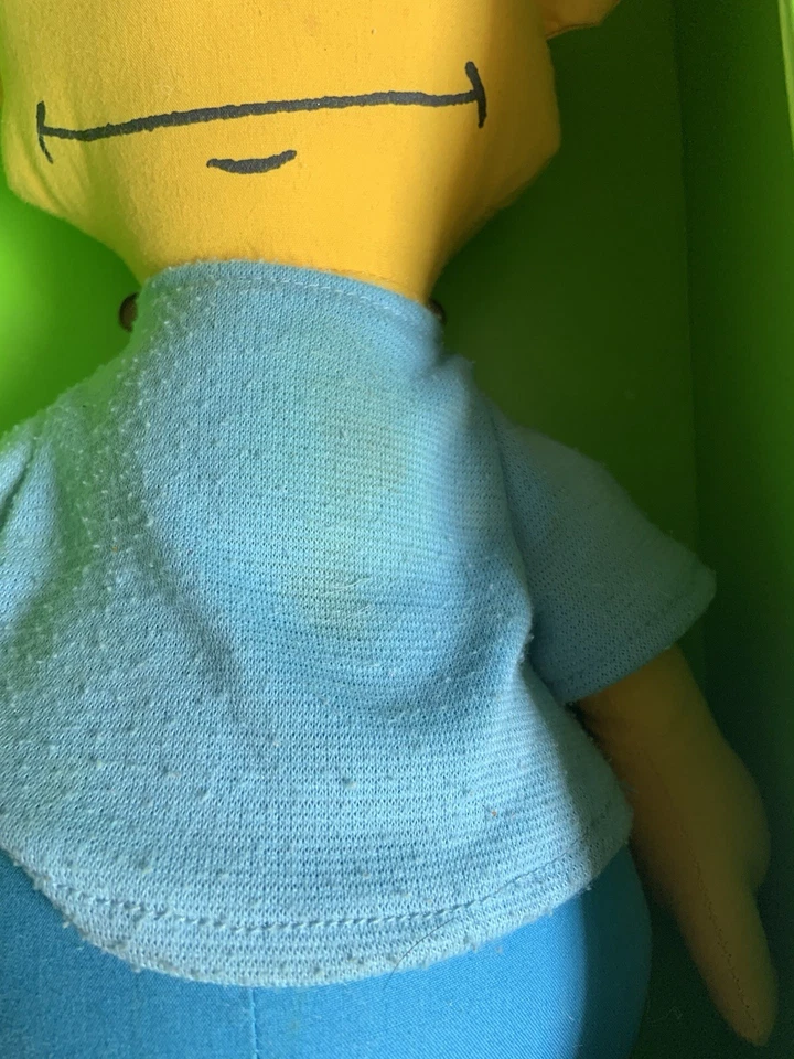 Muñeca de Trapo Bart Simpson De Colección Años 90 Personaje de Dibujos Animados de Los Simpson Con Caja Dan Dee Foto 4 de 4