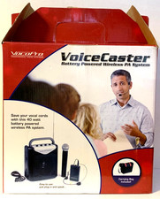 VocoPro VoiceCaster 1 Rechargeable Portable Wireless PA System  Carrying Case