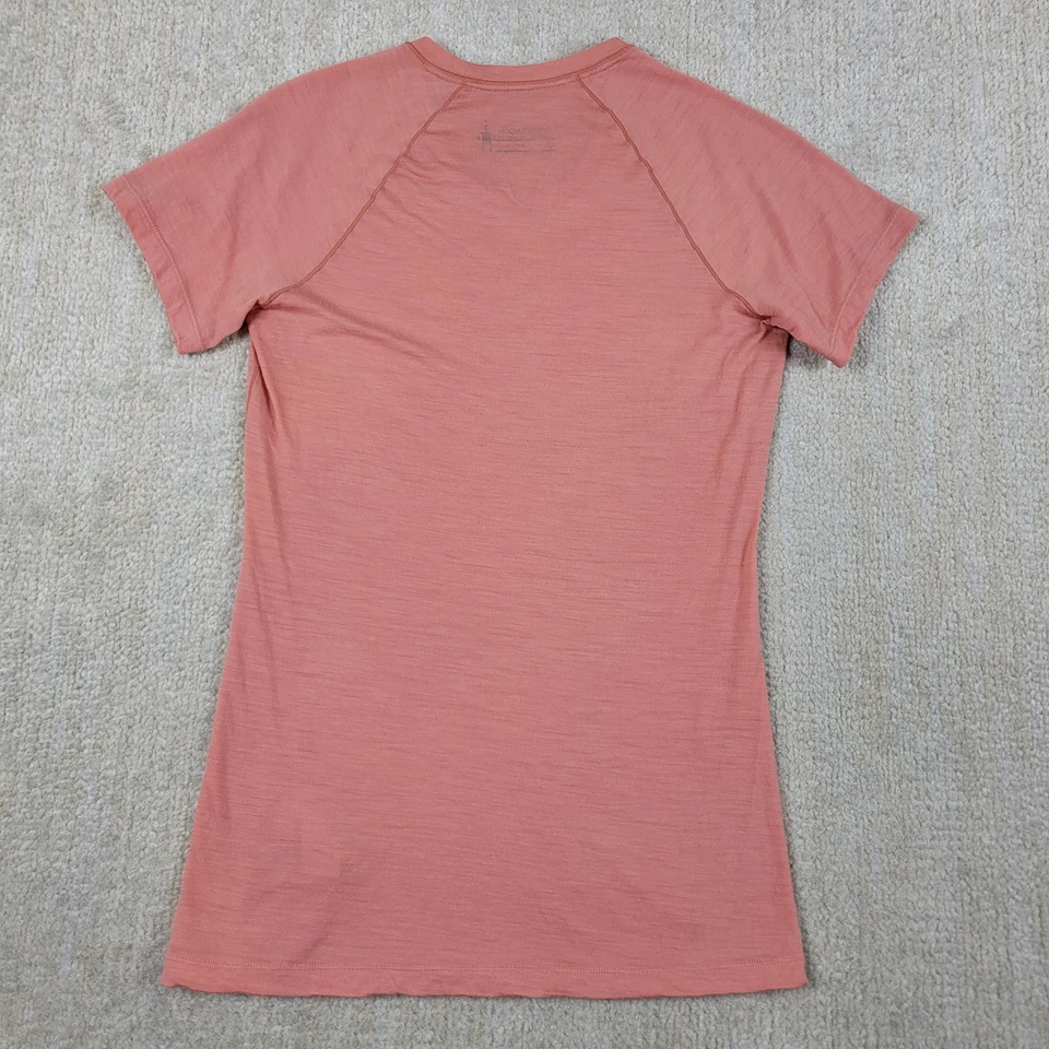 Smartwool Merino 150 Round Neck Top Tee Womens Size XS Red Short Sleeve - Image 2 of 4