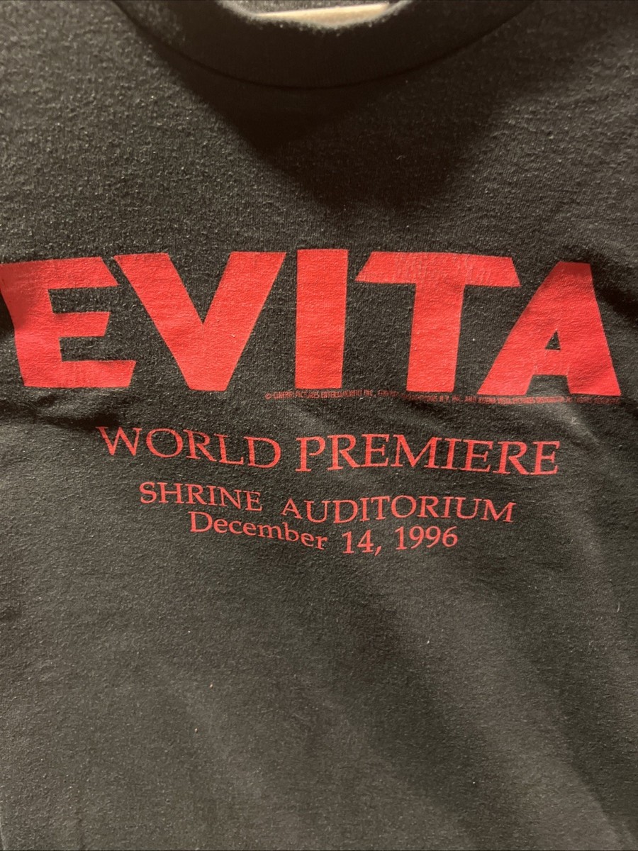Vintage Evita TShirt Men's Xl World Premier Shrine Auditorium 1996 Madonna View 6