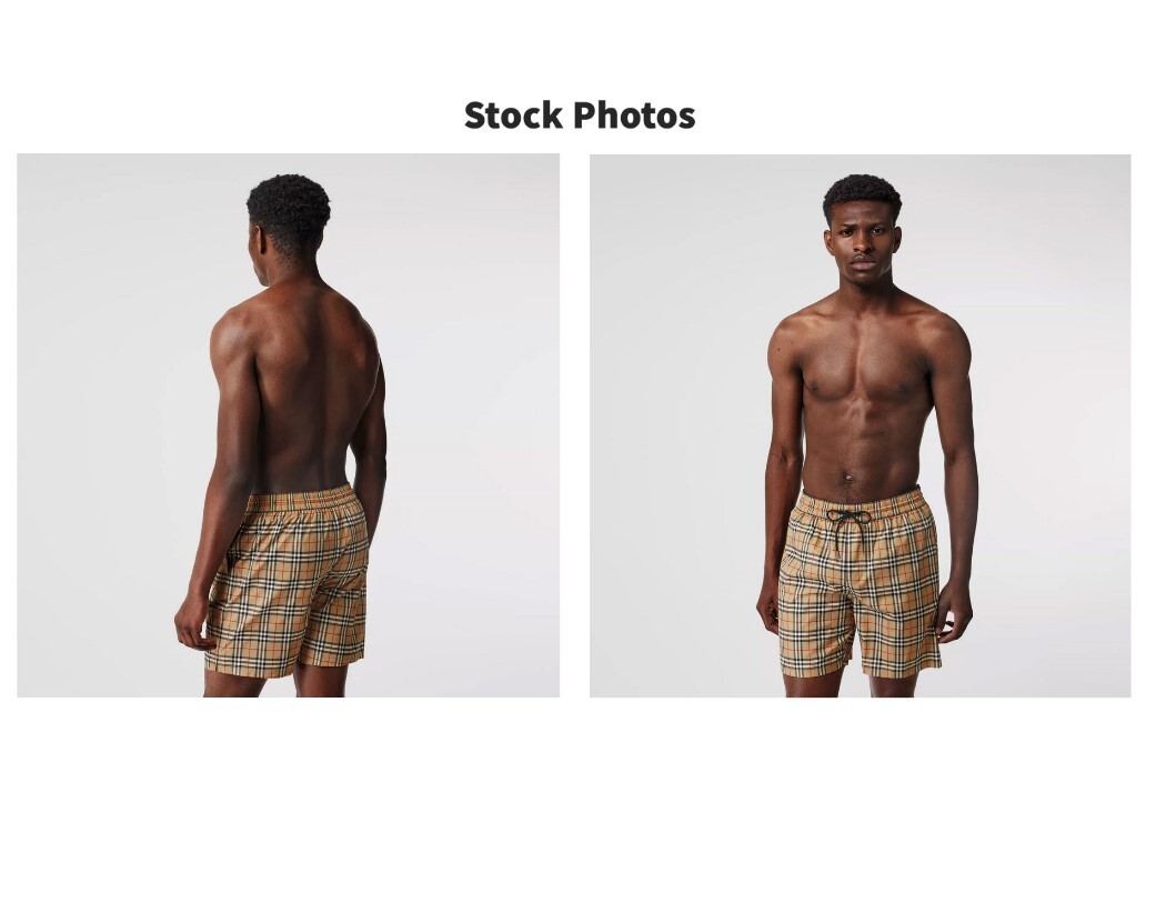 NEW Burberry Mens Guildes Burberry Check Drawcord Swim