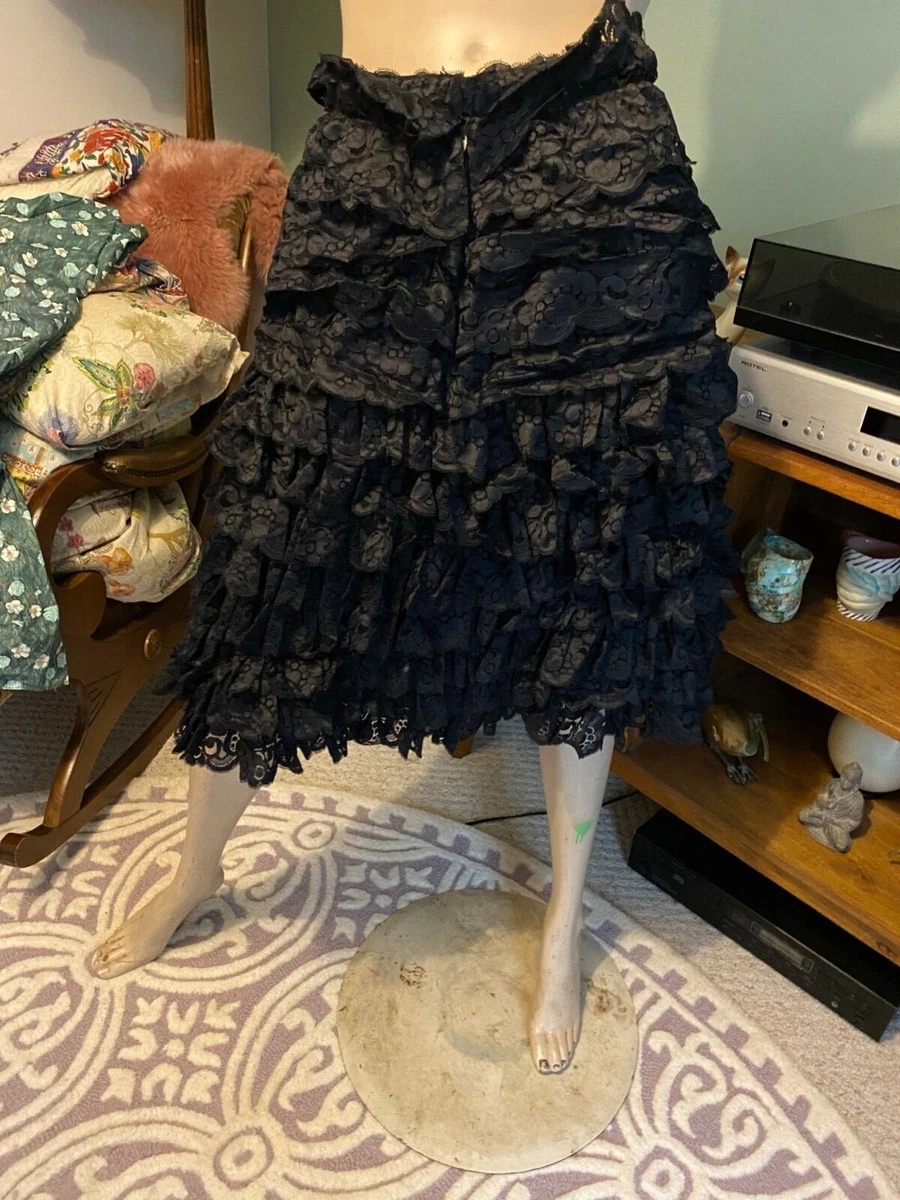1980s ruffle clearance skirt
