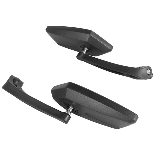 For Honda Suzuki Cruiser Bobber Motorcycle Rearview Side Mirrors Black 8MM 10MM - Picture 10 of 12