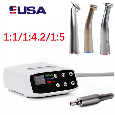 NSK Style Dental Electric Motor 1:5 1:1 1:4.2 Handpiece LED Contra Angle ns