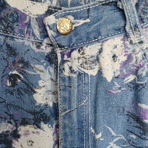 Gitano Size 10 Vintage 80s Super High 12" Rise Waist Mom Jeans Floral Print - Picture 8 of 12