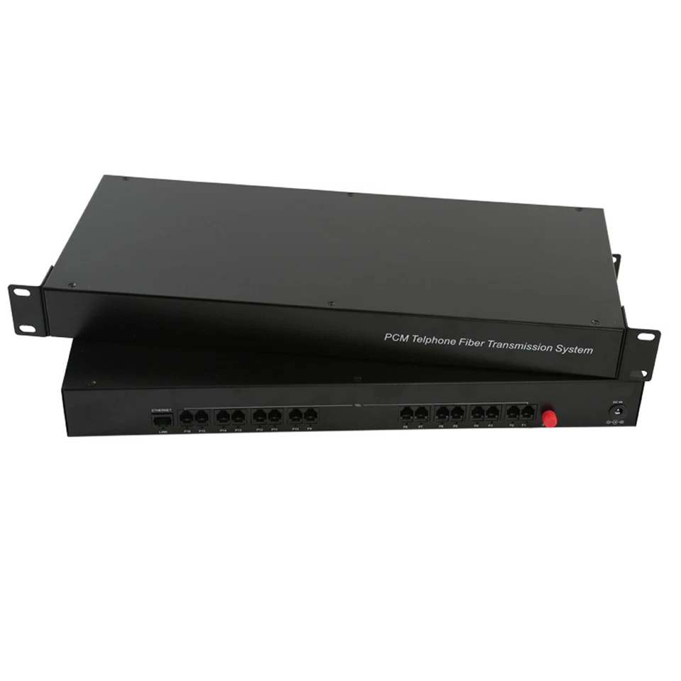 16 Channel PCM Voice Telephone Fiber Optical Converter Transmitter Receiver S/M - Image 3 of 4