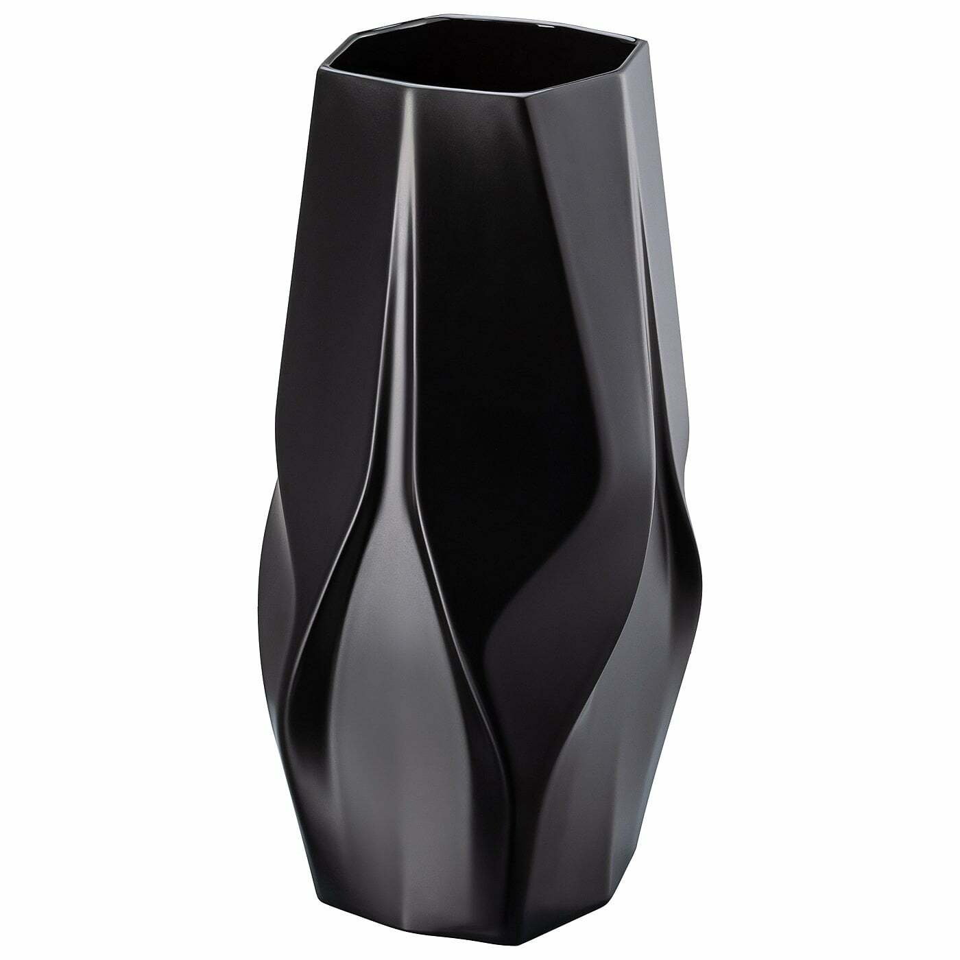 Rosenthal studio-line - Vaso Weave Nero 35cm Porcellana Rosenthal Zaha Hadid