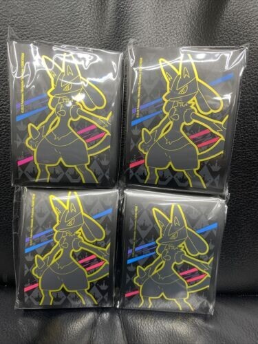 Pokemon Crown Zenith ETB Deck Sleeves Lucario Lot of 4 Packs Of 65