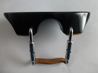 Ebony Bratsche Kinnstütze Mit Korkklemme 4/4 New Flesch Modell UK Seller