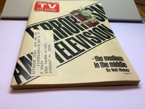 Guide TV 31 juillet 1976. Terrorisme à la télévision. Johnstown édition Altoona - Photo 3/5