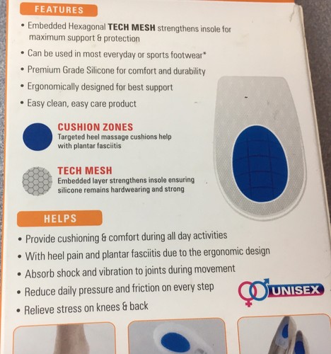 Neo G Neothotics Heel Cushions Orthotic Insoles 1 Pair Size M Unisex 594 - Picture 11 of 12